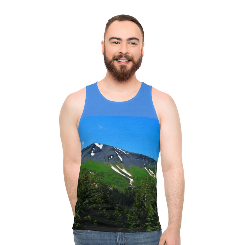 Mount Marathon Alaska Unisex Tank Top for Outdoor Adventure