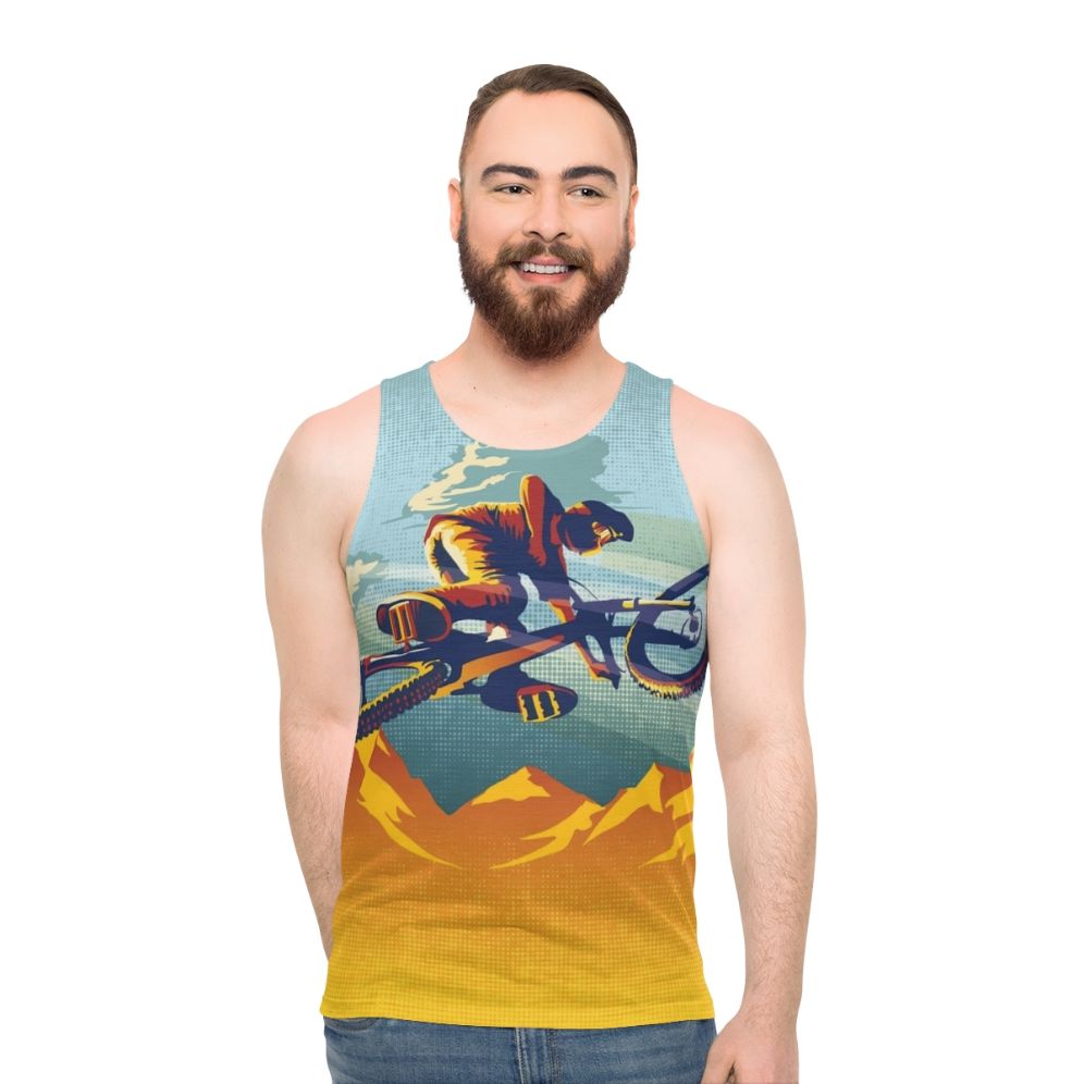 Mountain bike unisex tank top