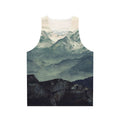 mountain fog unisex tank top