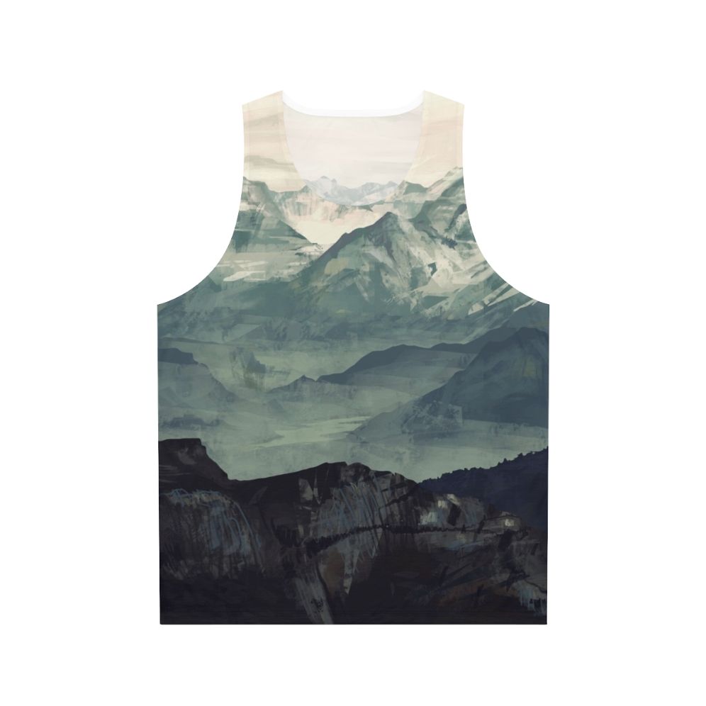 mountain fog unisex tank top