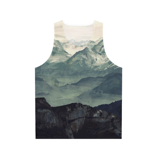 mountain fog unisex tank top