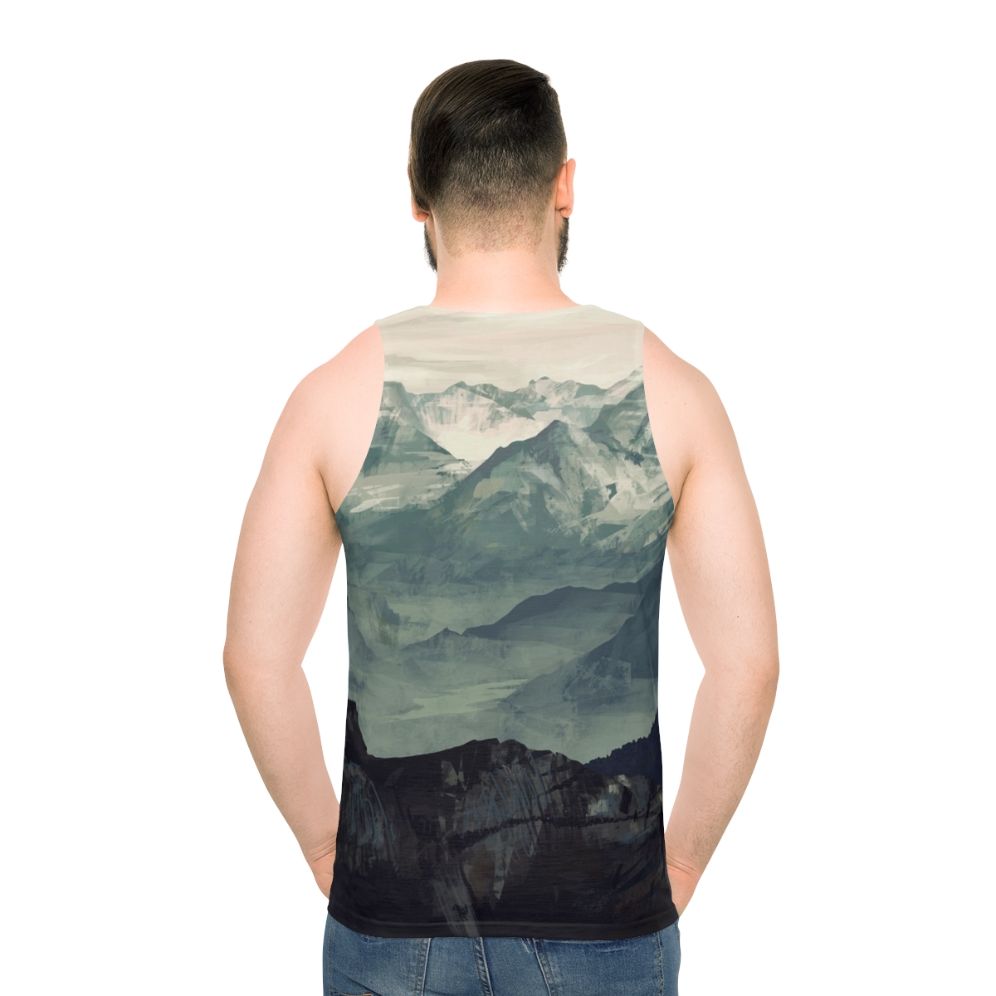 mountain fog unisex tank top