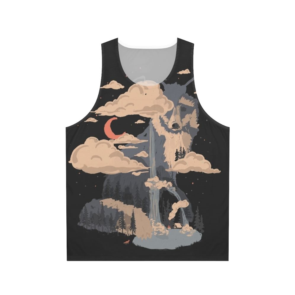 Unisex mountain nature wildlife tank top