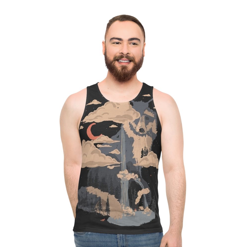 Unisex mountain nature wildlife tank top