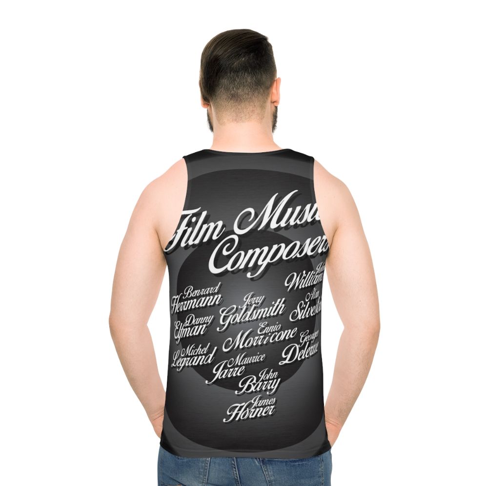 Unisex tank top featuring movie music composers