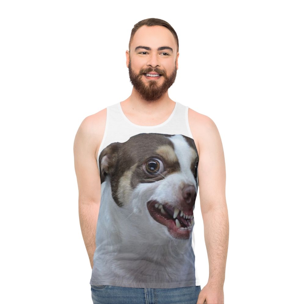 Mr Bubz Unisex Chihuahua Design Tank Top