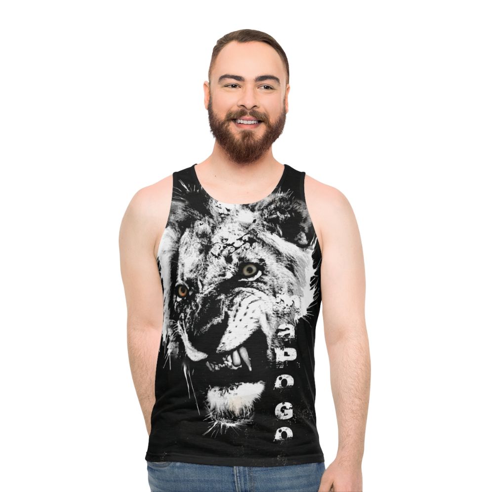 Mr T Mapogo Sabi Sands Lion on Unisex Tank Top
