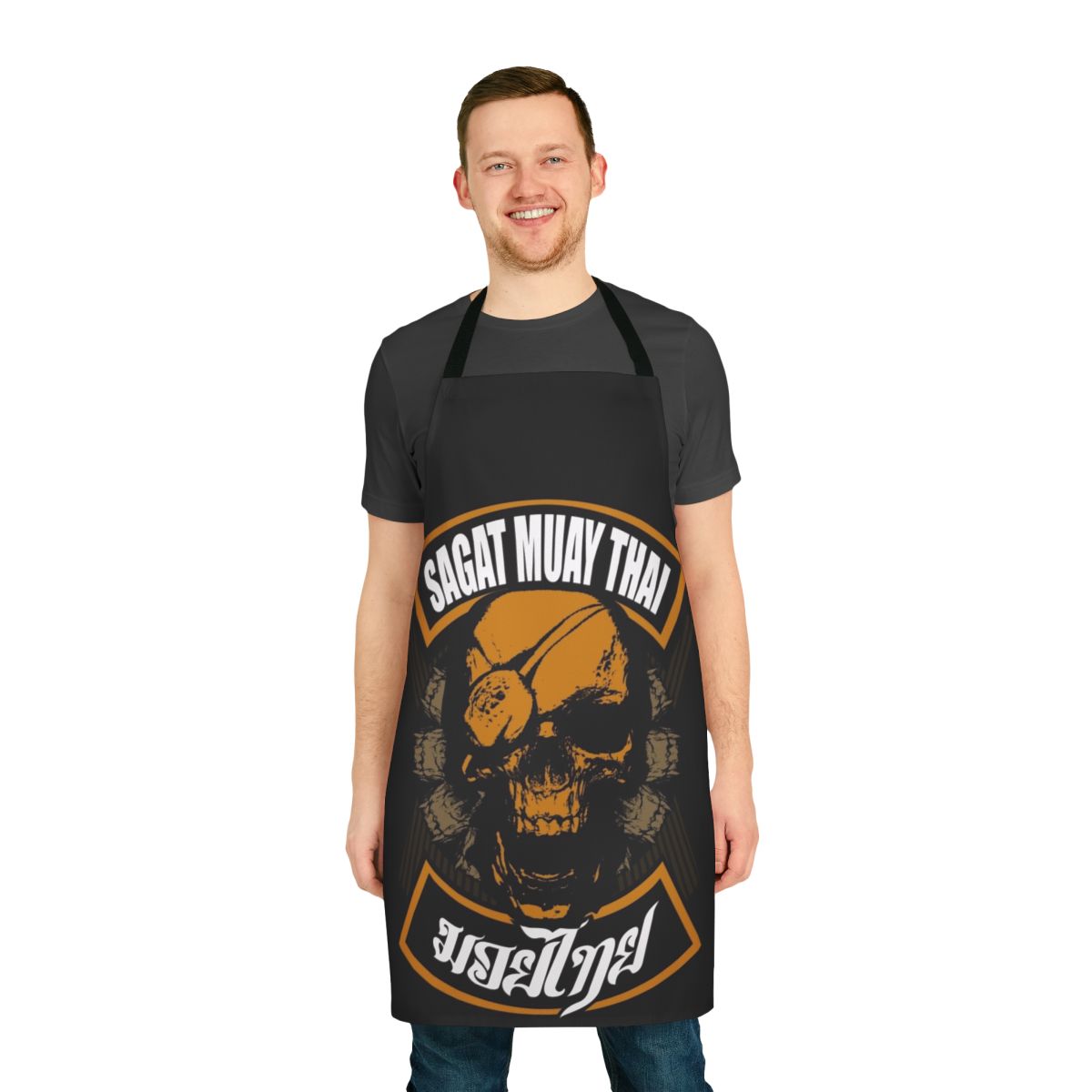 Muay Thai fighter-inspired apron with Thailand martial arts design