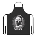 Muddy Waters inspired blues and jazz musician fan art design printed on a black apron for men