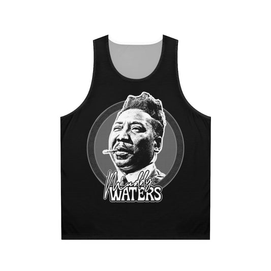 Muddy Waters Retro Style Graphic Tank Top