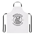 "Mugatu-inspired apron with Zoolander theme and comedy design"