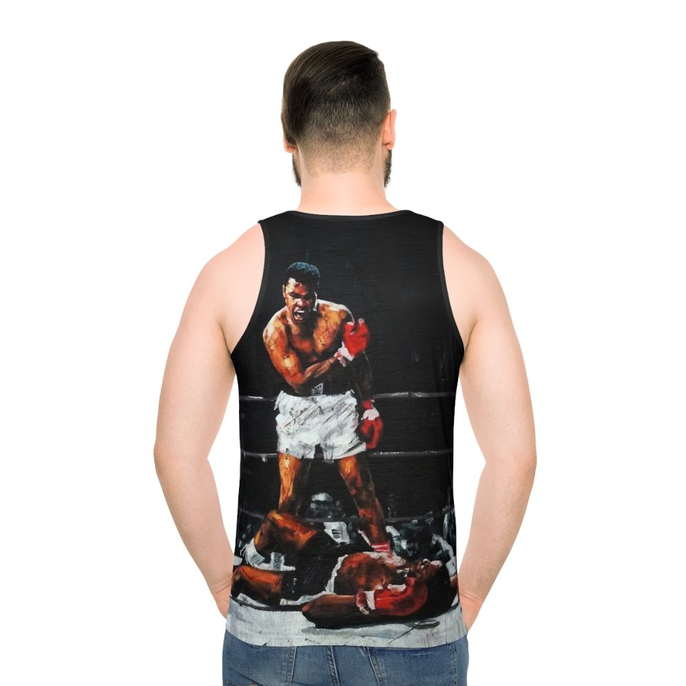 Muhammad Ali knocking out Sonny Liston sports boxing tank top
