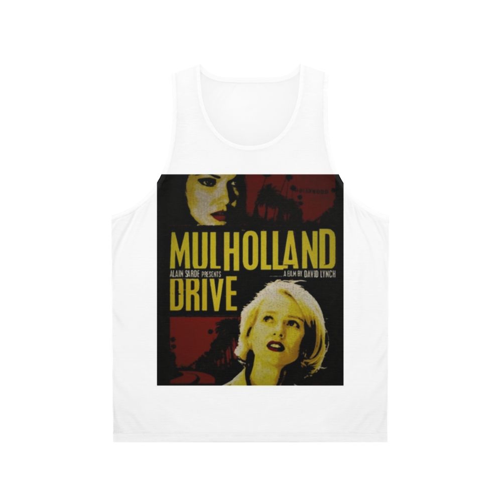 Mulholland Drive unisex tank top with David Lynch's surreal cinema aesthetic