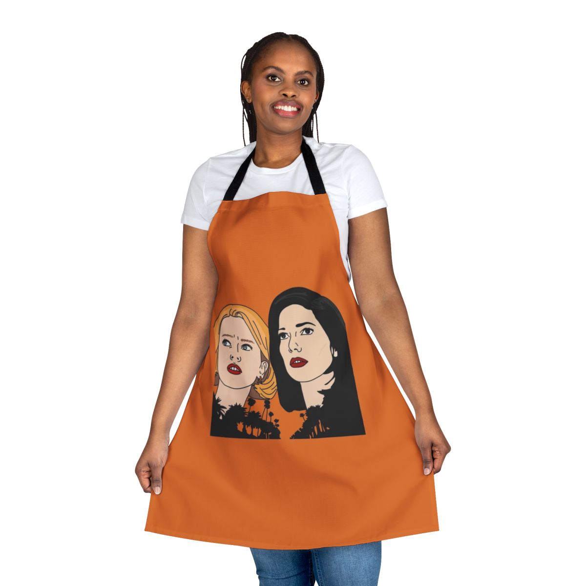Mulholland Drive inspired apron featuring abstract art design