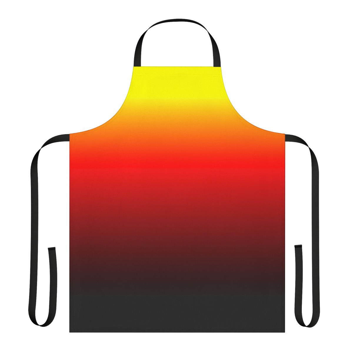 Multicolored ombre sunset gradient design apron
