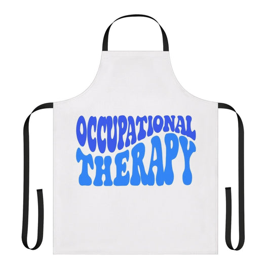 Occupational therapy apron with multiple pockets and features for healthcare professionals