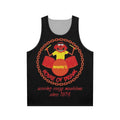 Muppet-Inspired Unisex Tank Top with Drums and Chains