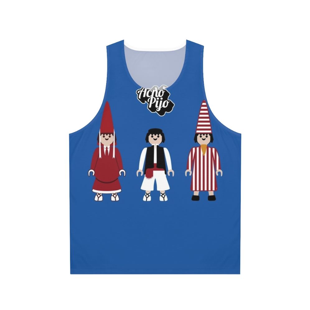 Unisex tank top with Murcia spring festival design