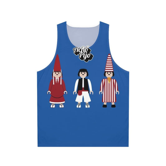 Unisex tank top with Murcia spring festival design