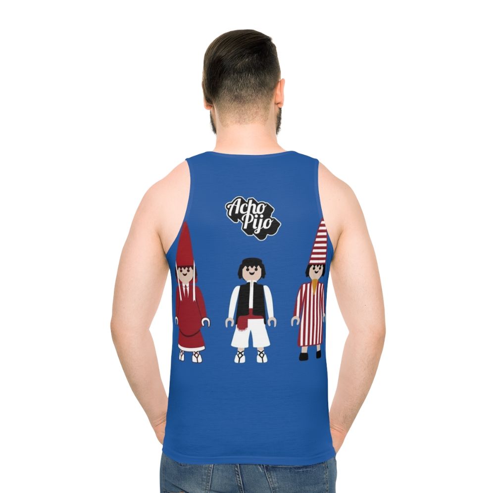 Unisex tank top with Murcia spring festival design