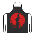 Musashi Miyamoto-themed apron with a bold samurai design