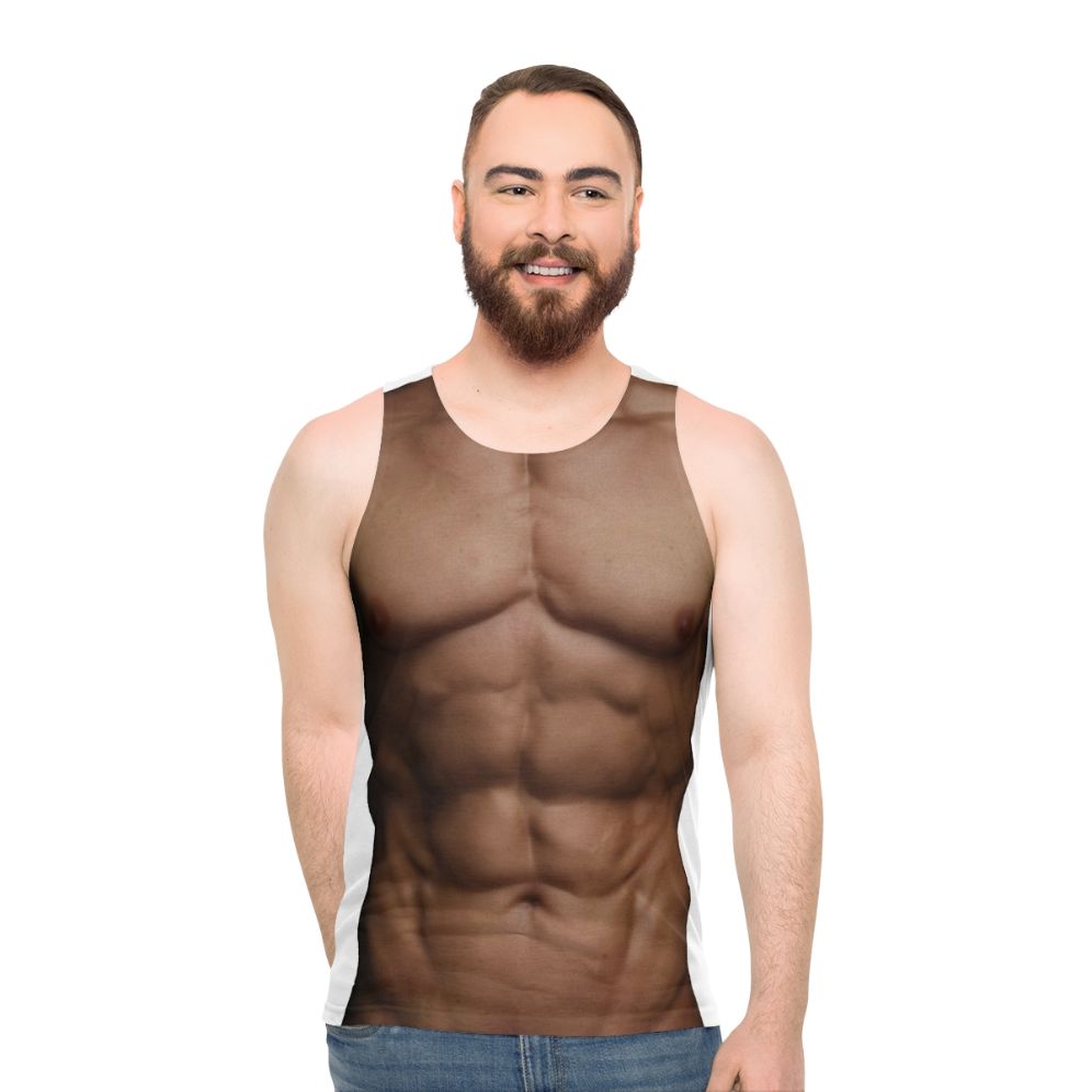 Unisex muscle-building tank top