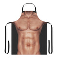 Muscle man graphic printed on a durable apron