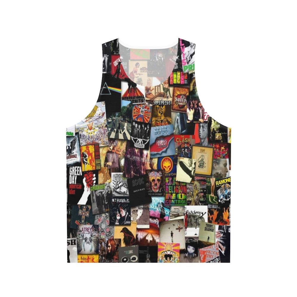 Unisex music collage tank top
