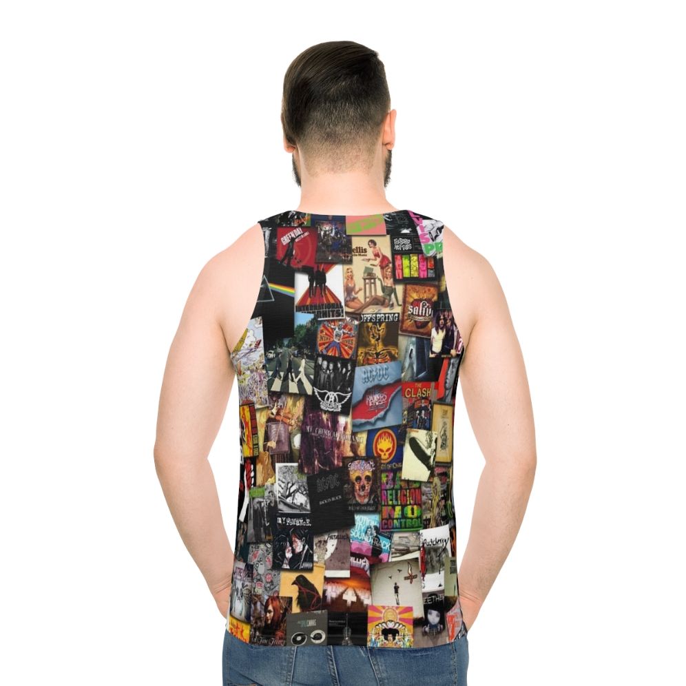 Unisex music collage tank top