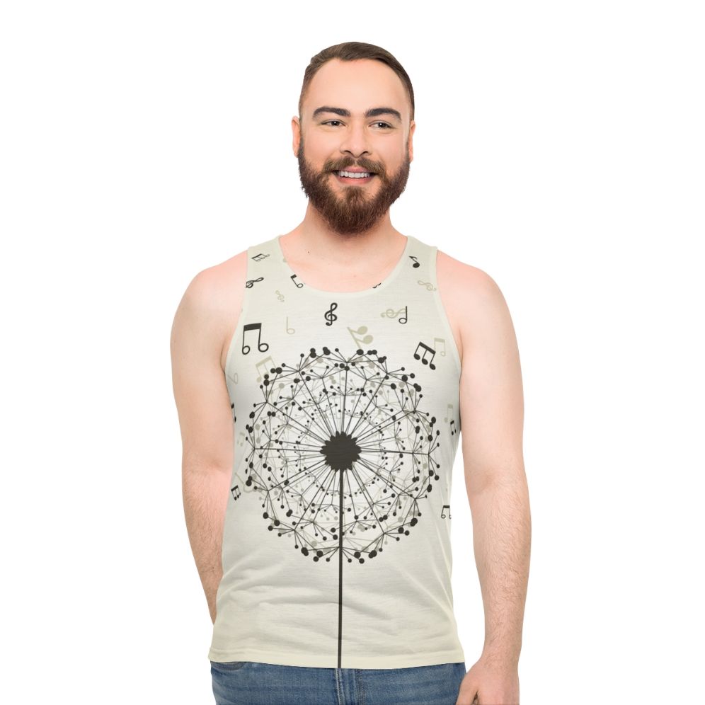 Music Dandelion Unisex Tank Top