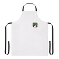 Music-themed pet apron with dogs and beach graphics