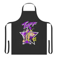 Music-Inspired Pop Rock Apron with a Bold Band Logo Design
