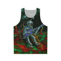 Unisex tank top with "Music Is His Oxygen" design