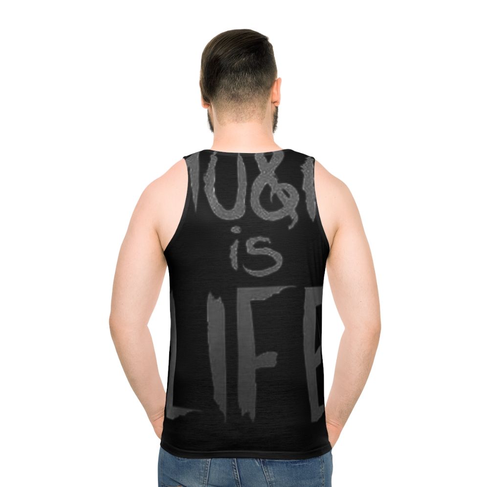 Unisex music tank top for music lovers