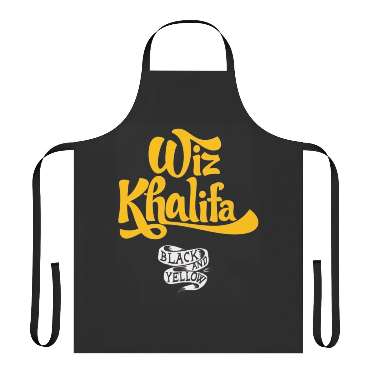 Apron with a creative music logo design