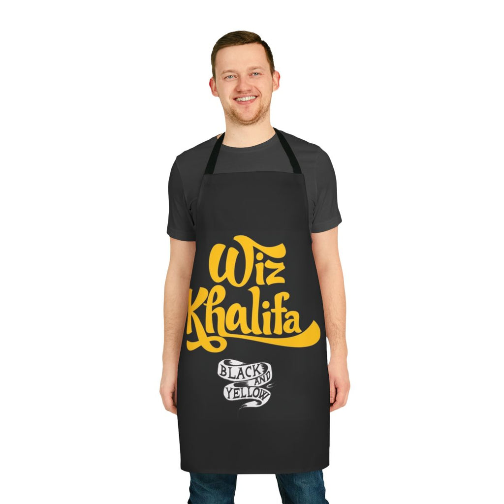 Apron with a creative music logo design