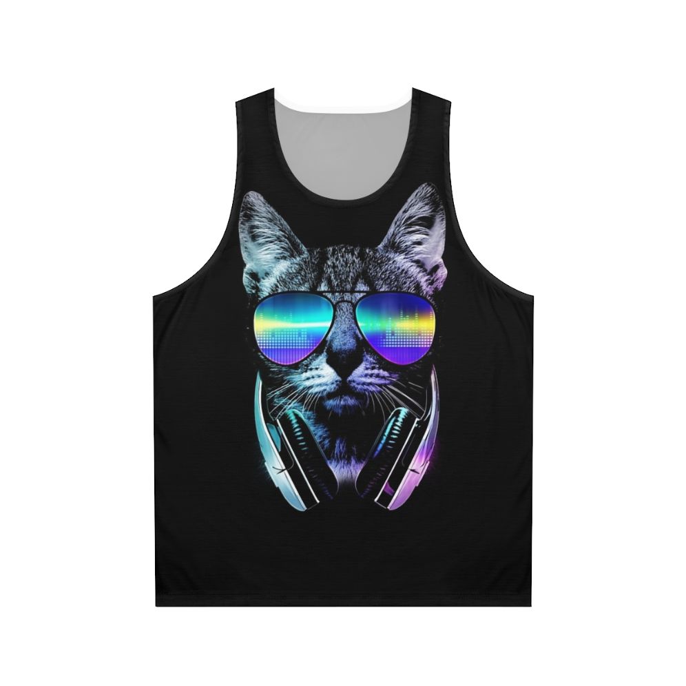 Music Lover Cat Unisex Tank Top