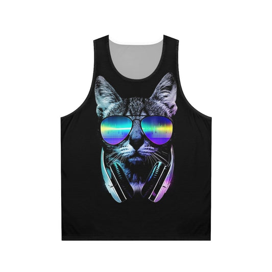 Music Lover Cat Unisex Tank Top