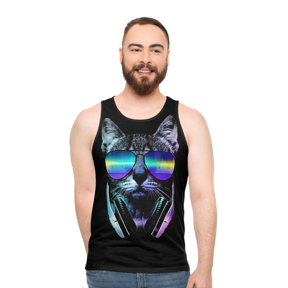Music Lover Cat Unisex Tank Top
