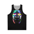 Music Loving Pug Unisex Tank Top