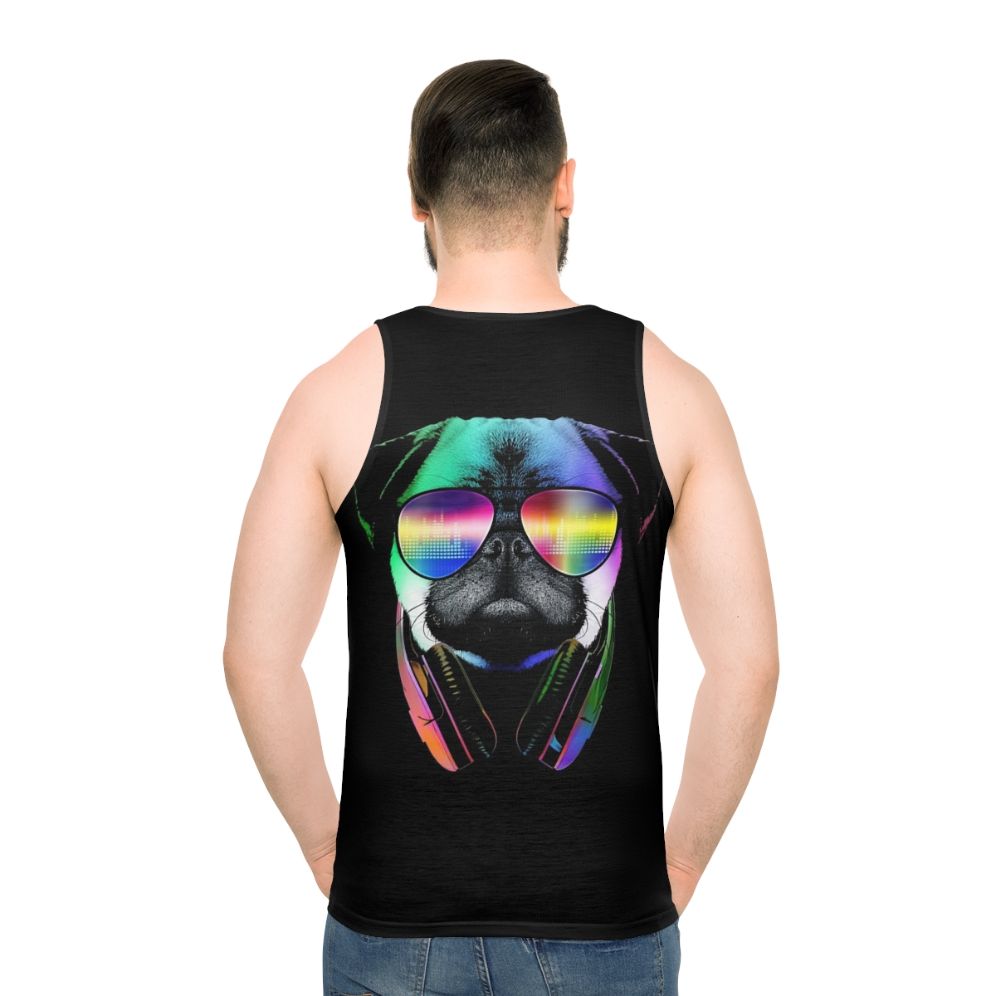 Music Loving Pug Unisex Tank Top