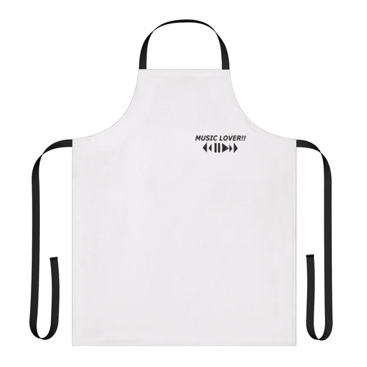 Image of a high-quality music-themed apron for music lovers and musicians