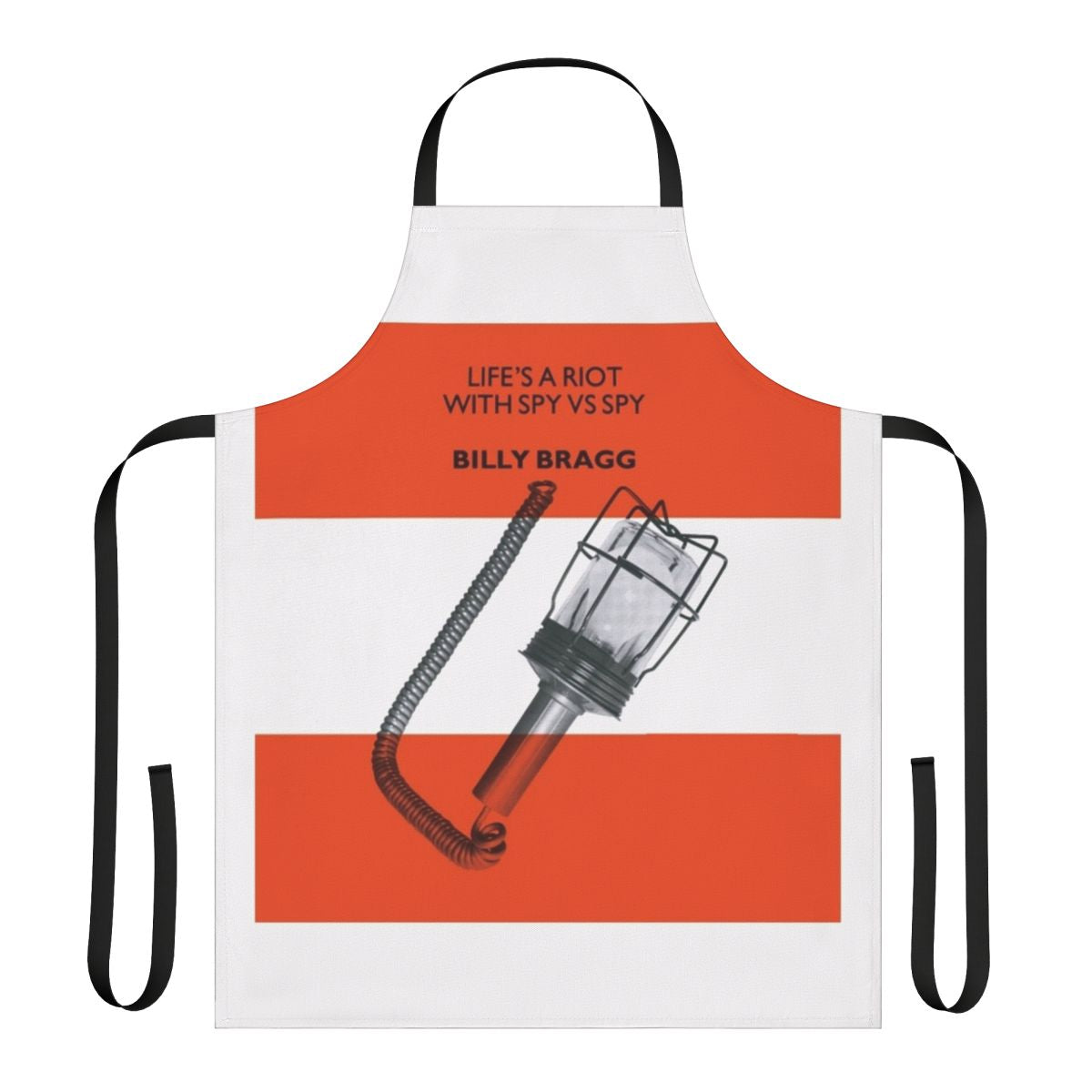 Musician-inspired apron with bold "Just Because You Better Than Me" text
