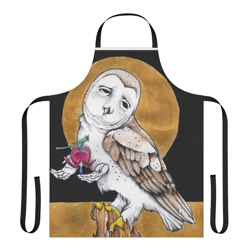 Musician inspired apron featuring dark, abstract design