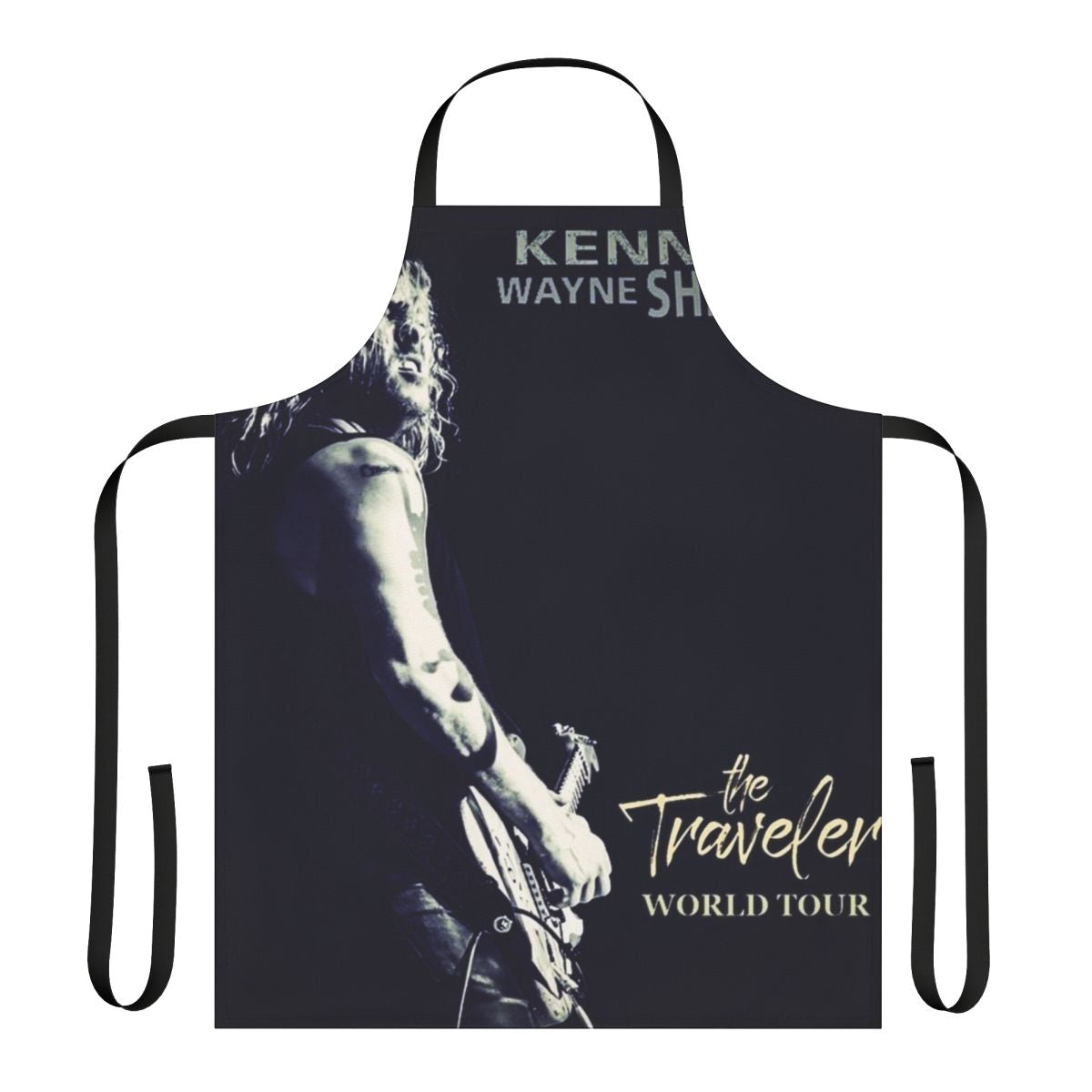 Kenny Wayne Shepherd inspired apron featuring guitar and rock music design