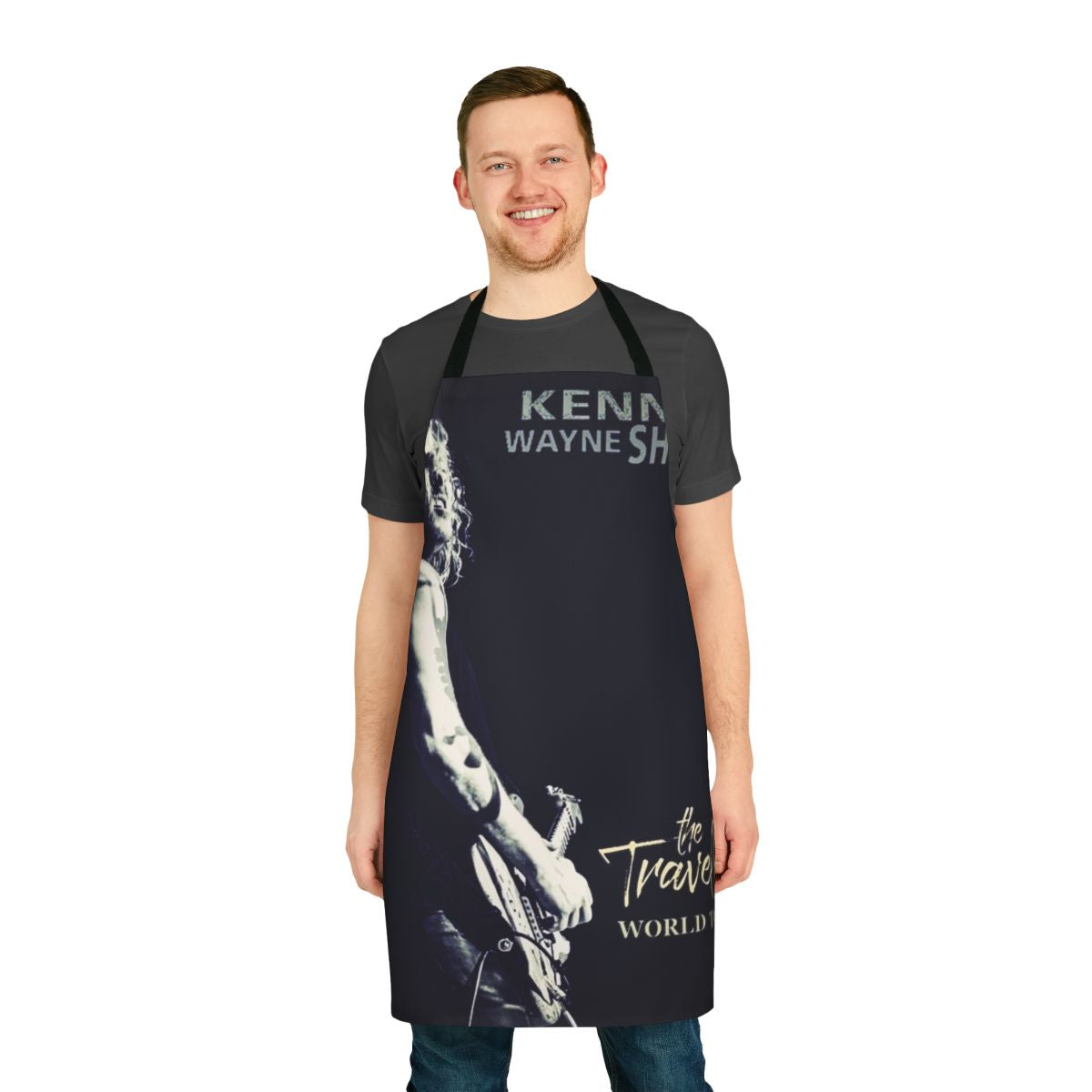 Kenny Wayne Shepherd inspired apron featuring guitar and rock music design