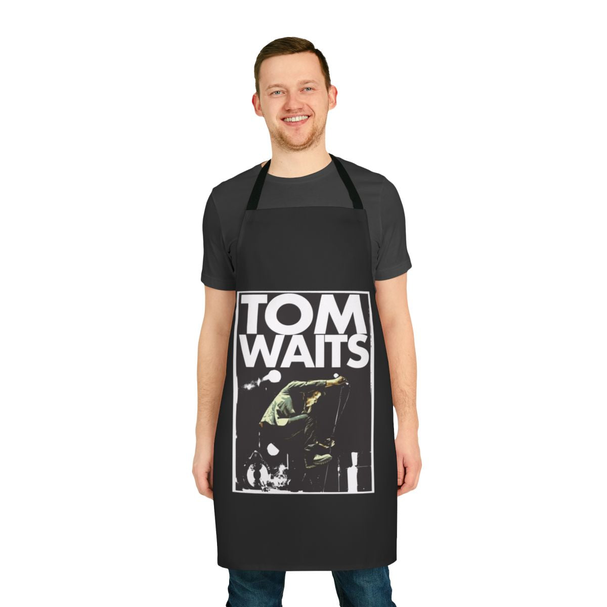 Tom Waits-Inspired Apron with Musical Notes