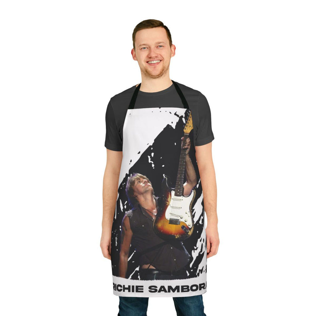 Musician's apron featuring Richie Sambora, the renowned guitarist of Bon Jovi