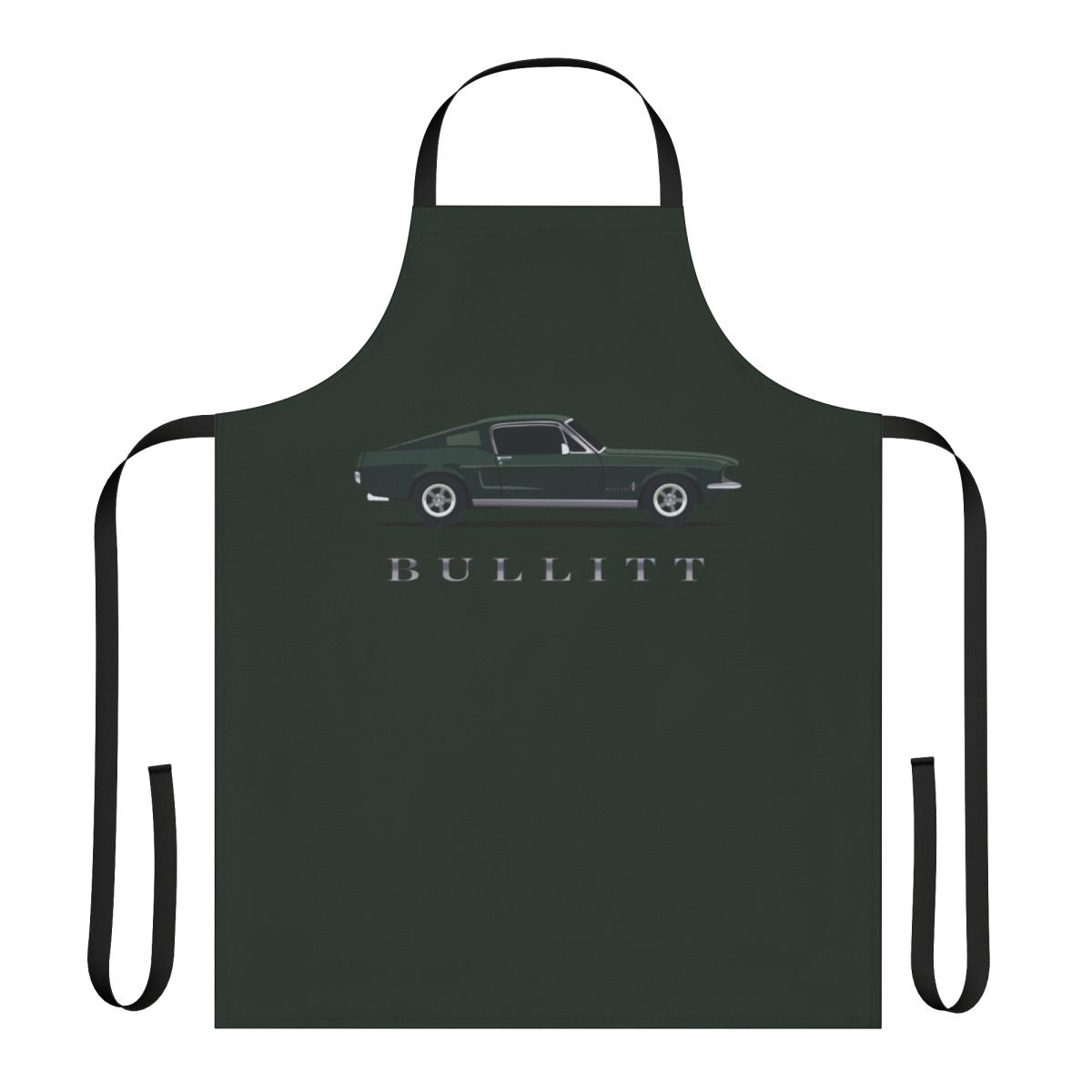 Mustang Bullitt-inspired apron for car enthusiasts and classic car lovers