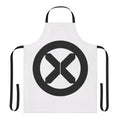 Black apron with Mutant Cult logo design, inspired by X-Men comics and movies
